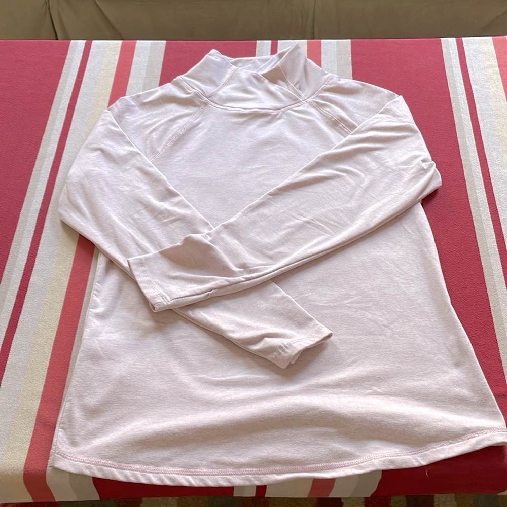 Apana Light Pink Cowl Neck Top. Size Medium.